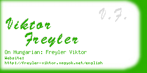 viktor freyler business card